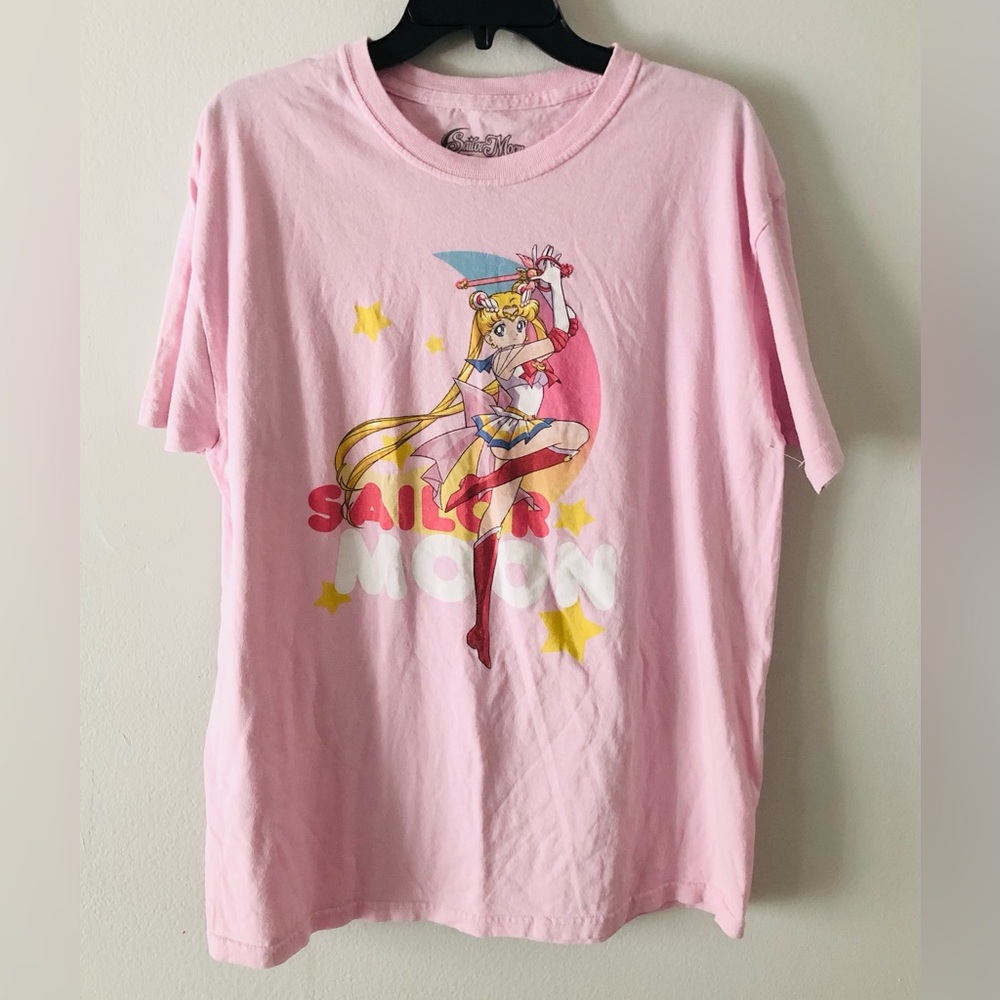 Sailor Moon Anime Pink Graphic Tee